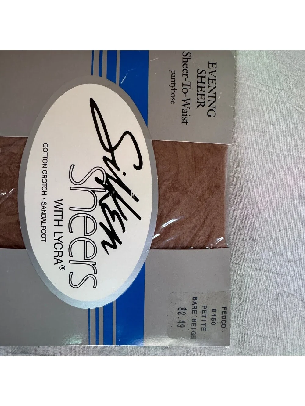 Vintage Evening Sheer Sheer-To-Waist Pantyhose Bare Beige Petite